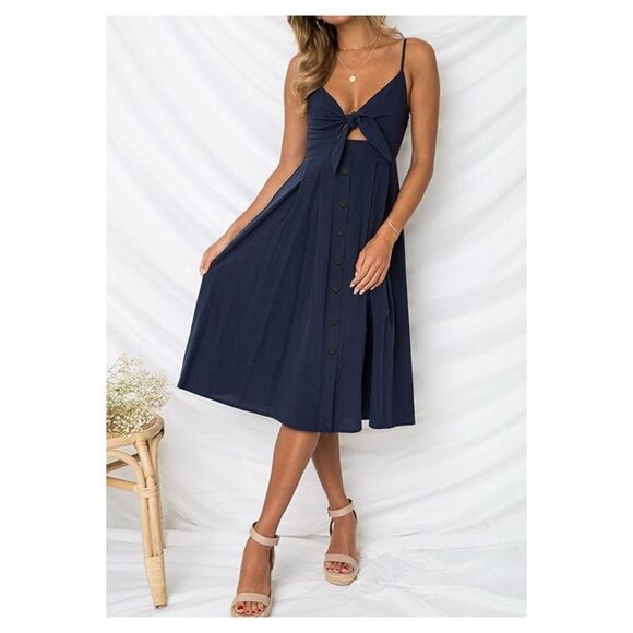 ecowish Dresses & Skirts - Ecowish Womens S Spaghetti Strap A-line Swing Dress